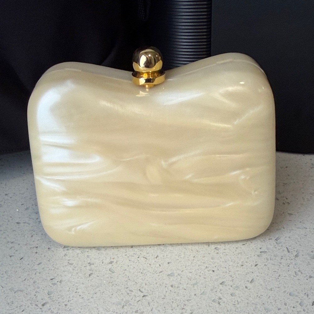 Elegant Cream Clutch Bag